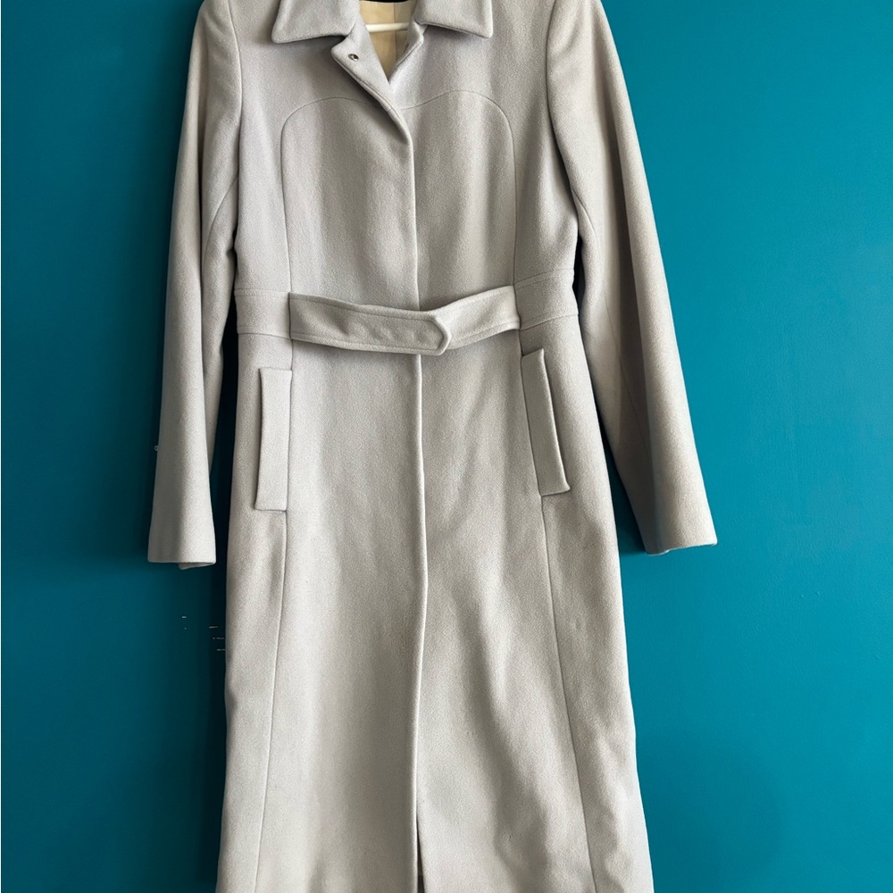 Moda International Women's ice blue Trench Coat